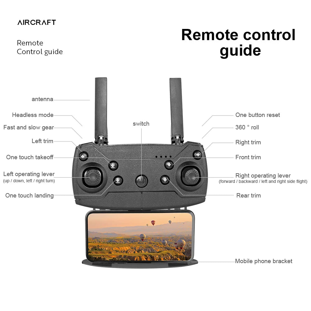 Dual Camera Drone – Obstacle Avoidance Quadcopter for Beginners and Kids
