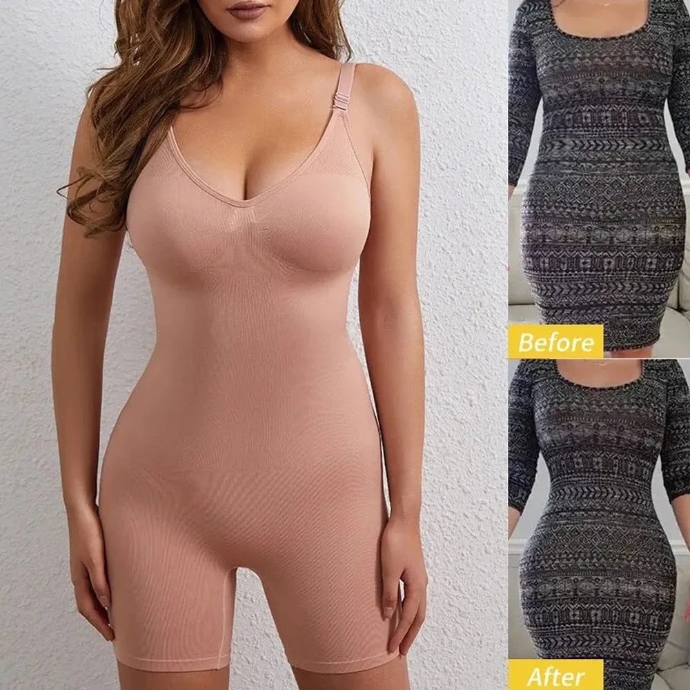 One-Piece Shapewear Bodysuit – Slimming Hip Lift Corset for Tummy Control