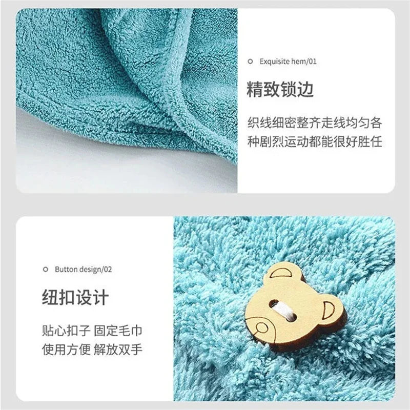 Microfiber Hair Turban – Absorbent Towel Wrap for Quick Drying