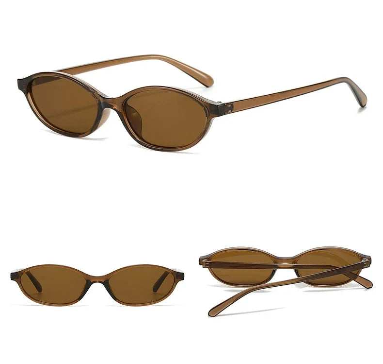 Oval Sunglasses – Small Retro Fashion Shades for Women and Men