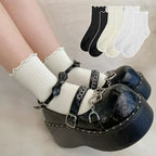 Ruffled Cotton Ankle Socks – Kawaii Lolita Accessories for Women