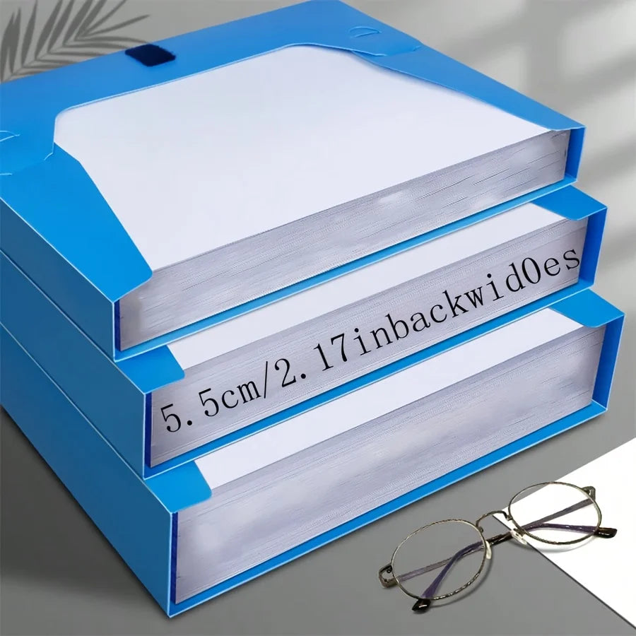 Foldable A4 File Folder – Large Capacity PP Document Storage for Office