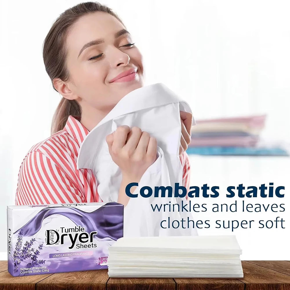 Tumble Dryer Sheets – Long-Lasting Fragrance for Static Reduction Laundry