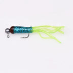Soft Silicone Tube Worm Lure – 5cm Micro Bait for Bass Perch and Trout Fishing