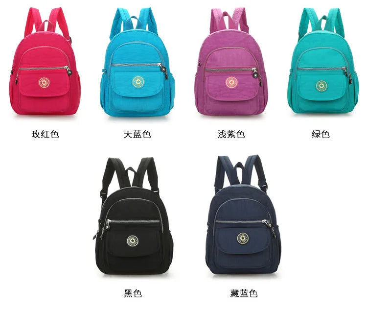 Mini Oxford Cloth Backpack – Small Shoulder Purse for Outdoor Travel