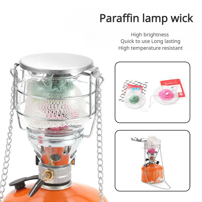Gas Lantern Mantles – Durable 100mm Gauze Mesh for Outdoor Camping