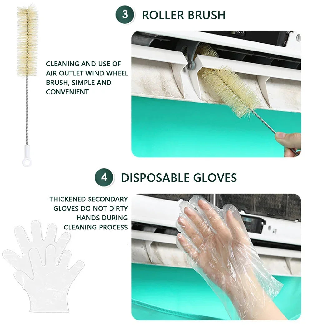 Air Conditioner Cleaning Bag – Leak-proof Cover for Professional Maintenance