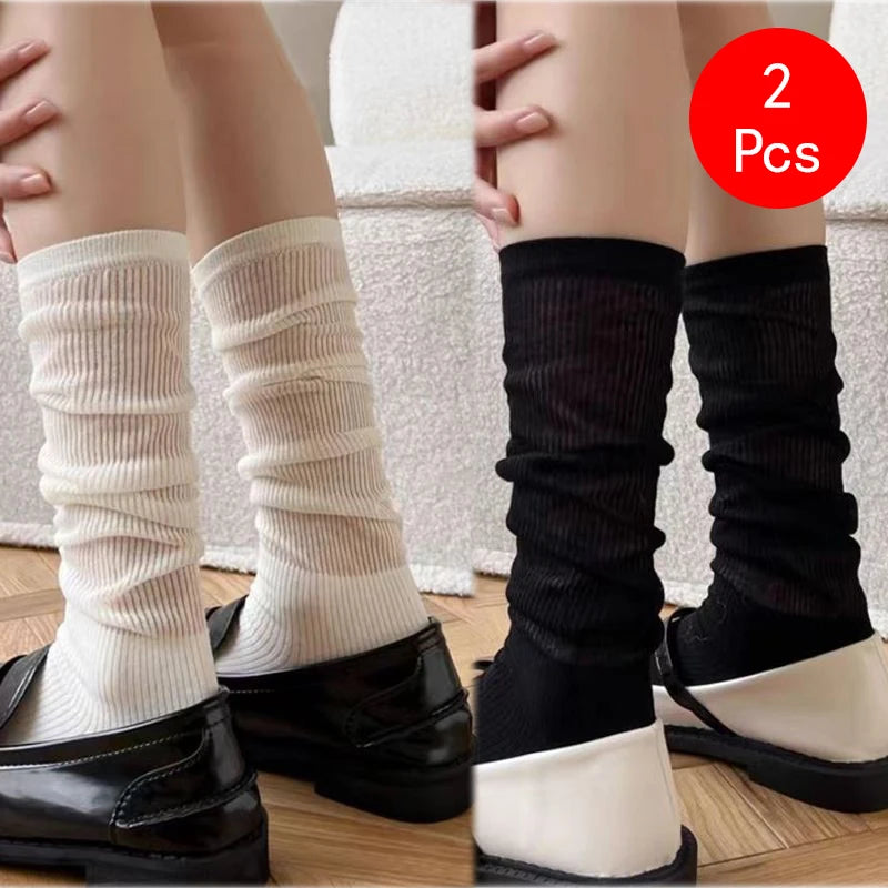 Lace Lolita Knee Socks – Thin Breathable Hosiery for Casual Cosplay Outfits