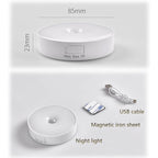 USB Rechargeable Motion Sensor Light – Magnetic Night Lamp for Home Bedroom