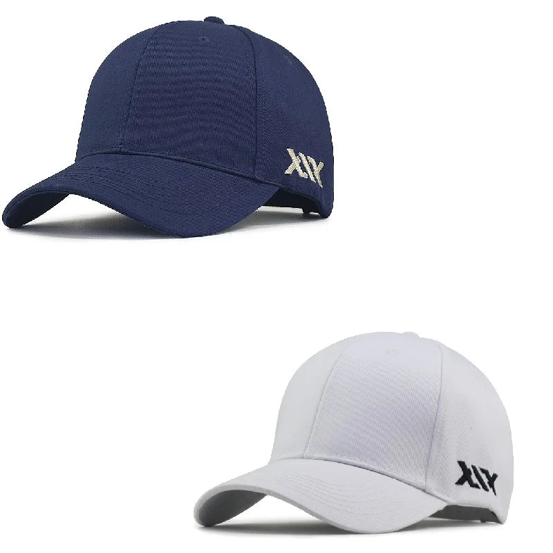Oversized Cotton Baseball Cap – Adjustable Large Fit for Men and Women