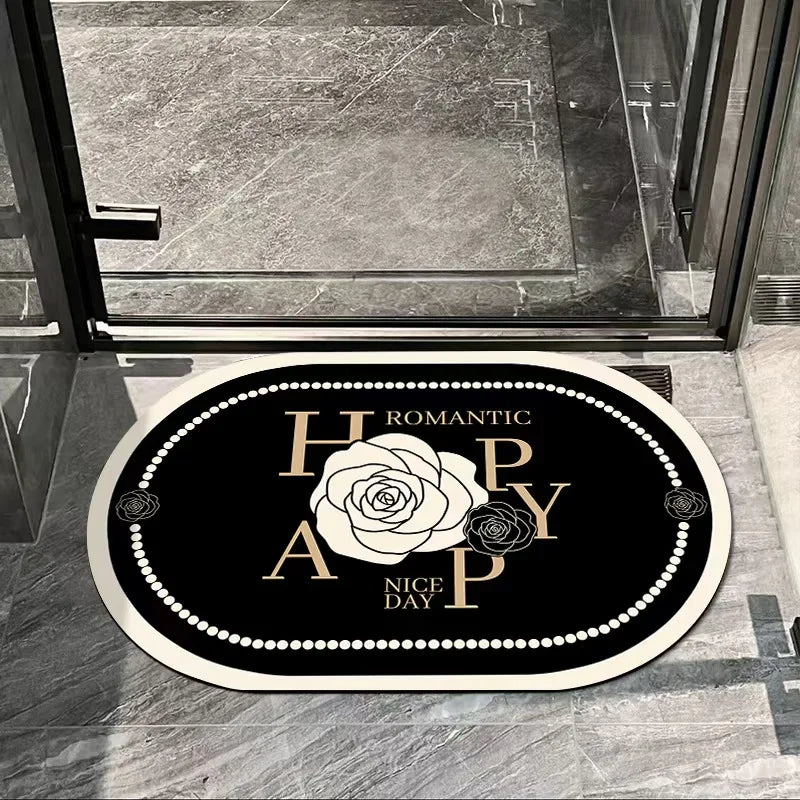Absorbent Bathroom Floor Mat – Anti-Slip Quick Dry Rug for Home Entrance