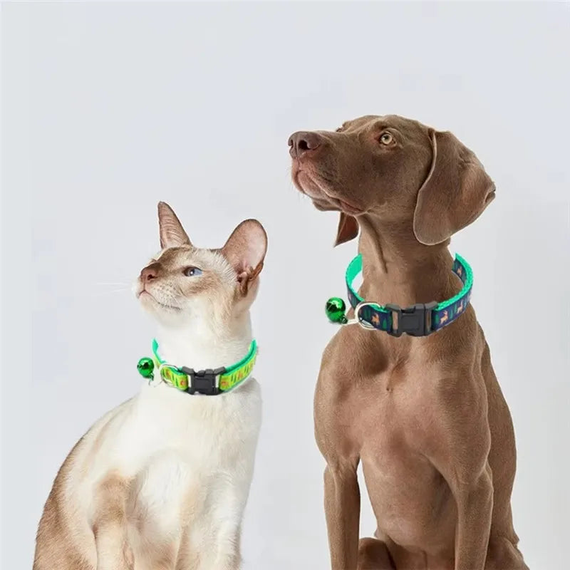 Adjustable Christmas Cat Collar – Snowflake Elk Polypropylene Pet Accessory