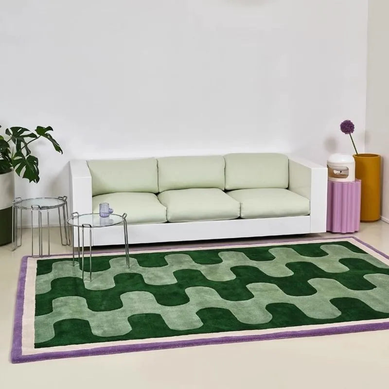 Modern Abstract Area Rug – Luxury Soft Floor Mat for Living Room Bedroom