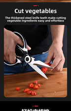 Heavy Duty Kitchen Shears – Stainless Steel Scissors for Poultry and Meat