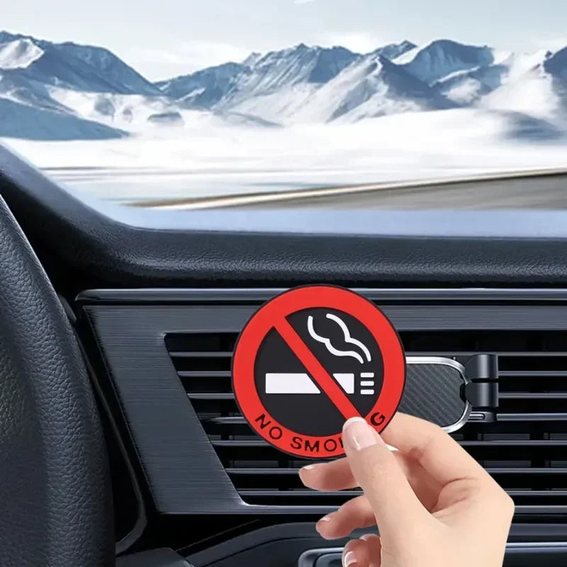 No Smoking Warning Decal – Adhesive Safety Sign for Cars and Home