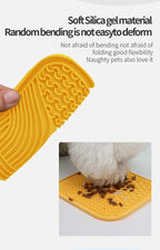 Silicone Slow Feeder Mat – Anti-Choking Pet Licking Bowl for Bath and Grooming