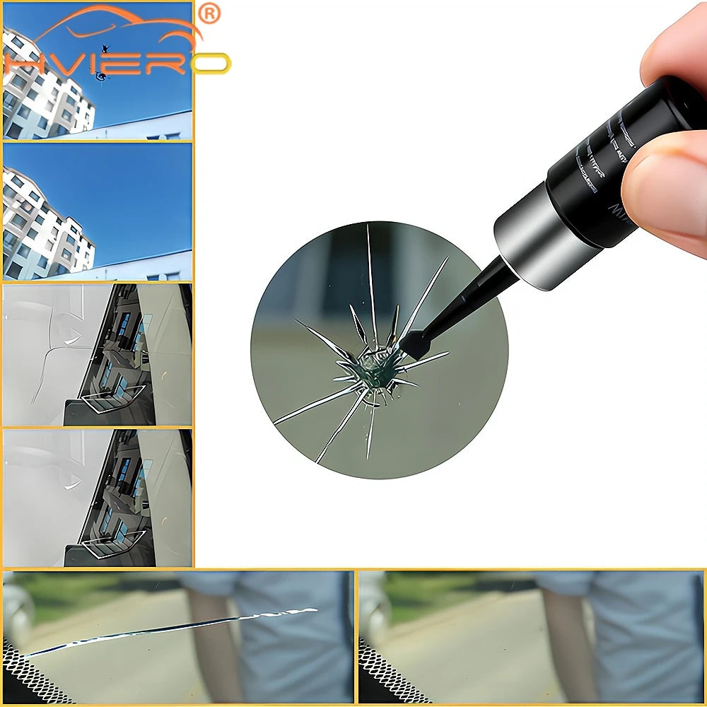 Windshield Repair Kit – Cracked Glass Scratch Restoration for Auto Care