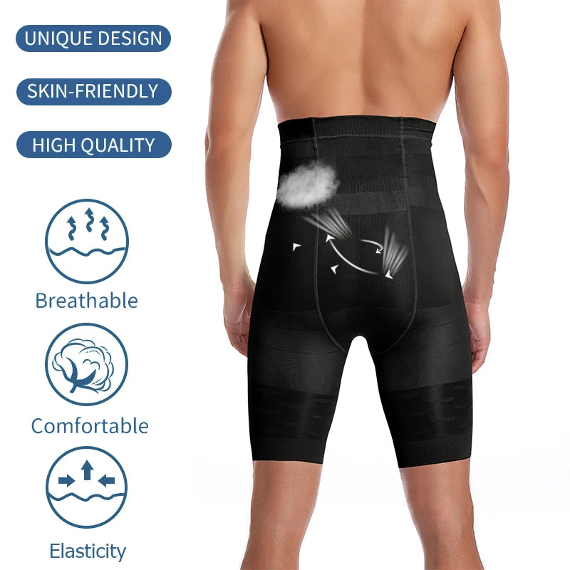 Men Tummy Control Shapewear – High Waist Compression Briefs for Body Slimming
