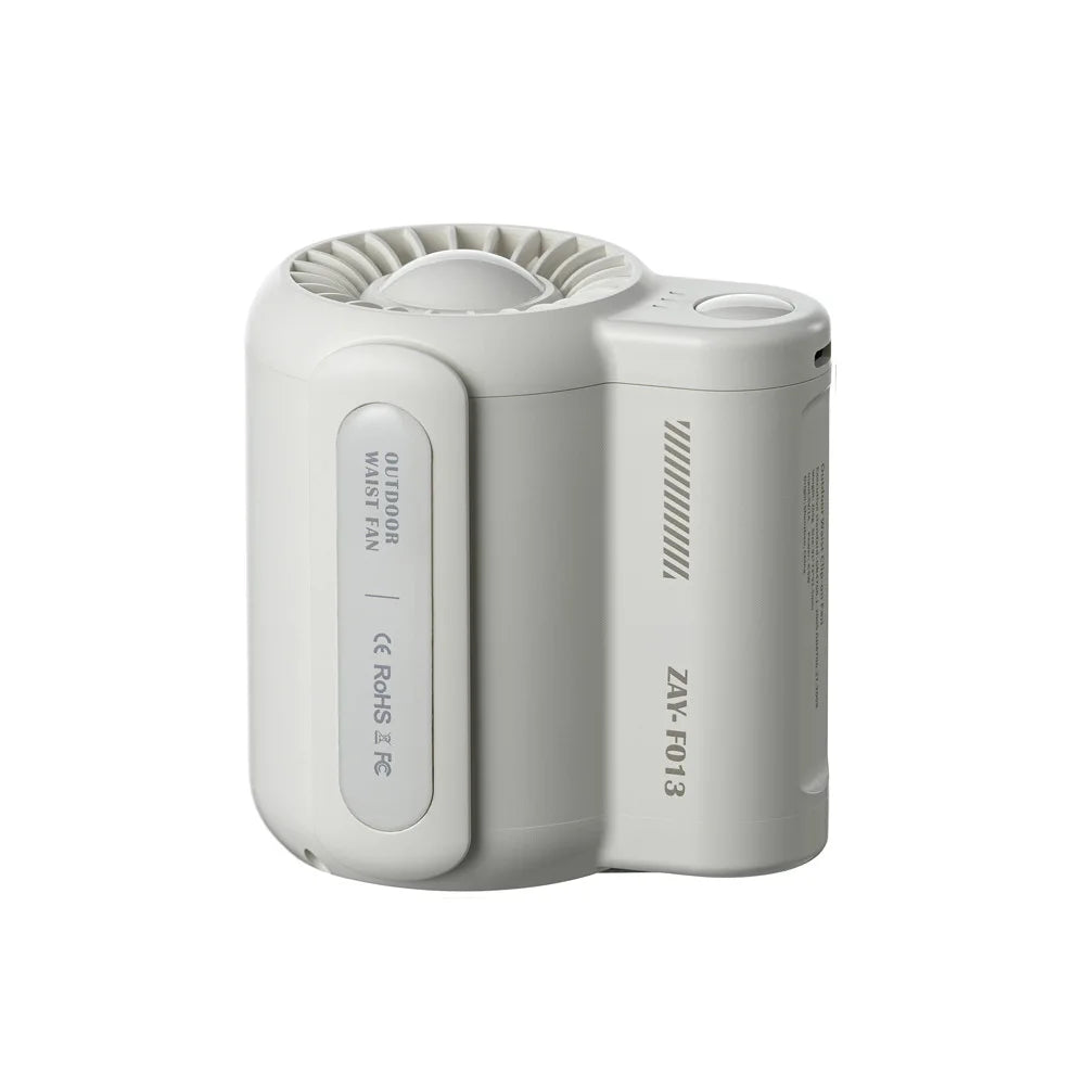 Portable Waist Clip Fan – Rechargeable Cooling Device for Outdoor Camping