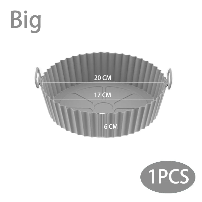 Reusable Silicone Air Fryer Basket – Non-Stick Baking Tray for Cooking
