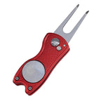Foldable Golf Divot Tool – Groove Cleaner for Putting Green Training
