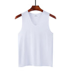 Ice Silk Tank Top – Breathable Slim Fit Undershirt for Gym and Sports