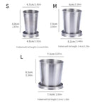 Stainless Steel Telescopic Cup – Portable Folding Drinkware for Camping