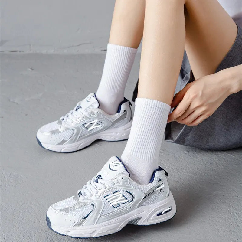 Cotton Crew Socks – Breathable Solid Color for Men Casual Streetwear