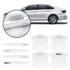 Transparent Car Door Handle Protectors – Anti-Scratch Film for Skoda Models