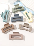Matte Square Hair Claw Clips – Non-slip 3.4 inch Accessories for Thick Hair