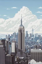 Modern Cityscape Canvas Print – Travel Landscape Wall Art for Home Decor