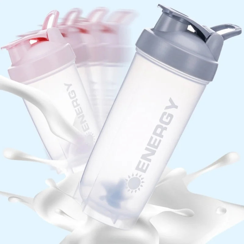 Portable Protein Shaker Bottle – Leakproof 700ml Cup for Gym and Outdoor Sports