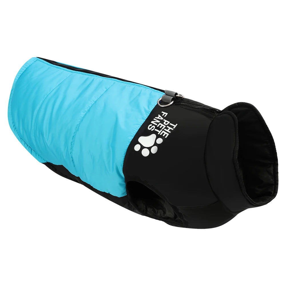 Reflective Dog Jacket – Windproof Winter Coat with D-ring for Small Dogs