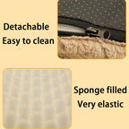 Orthopedic Foam Dog Bed – Removable Faux Fur Cover for Crates