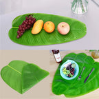 Artificial Banana Palm Leaves – Waterproof Tropical Table Decor for Luau Party