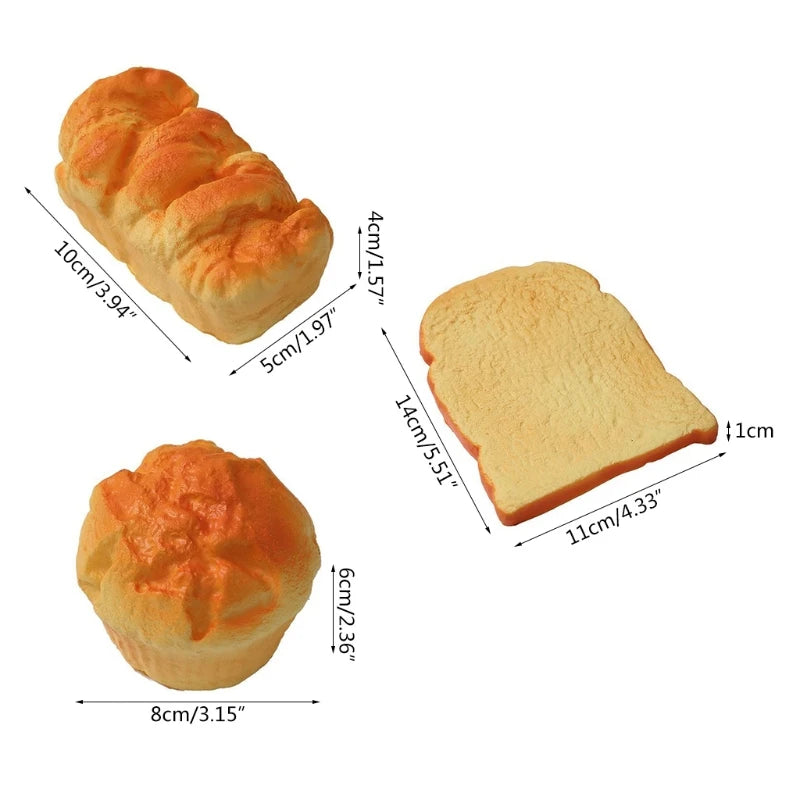 Artificial Simulation Bread – Realistic Food Prop for Home Decoration