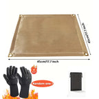 Fireproof Grill Mat – Heat Resistant Protective Pad for Outdoor BBQ Camping