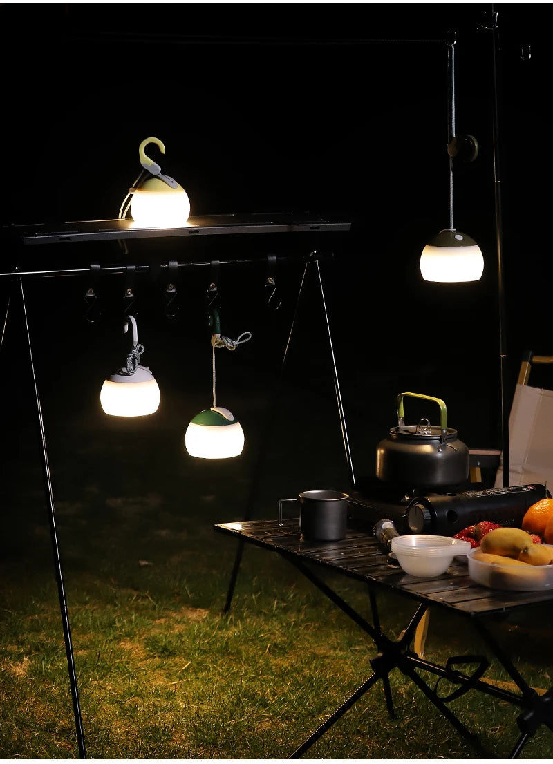 Portable Retro LED Camping Light – Waterproof Hanging Lamp for Outdoor Emergencies