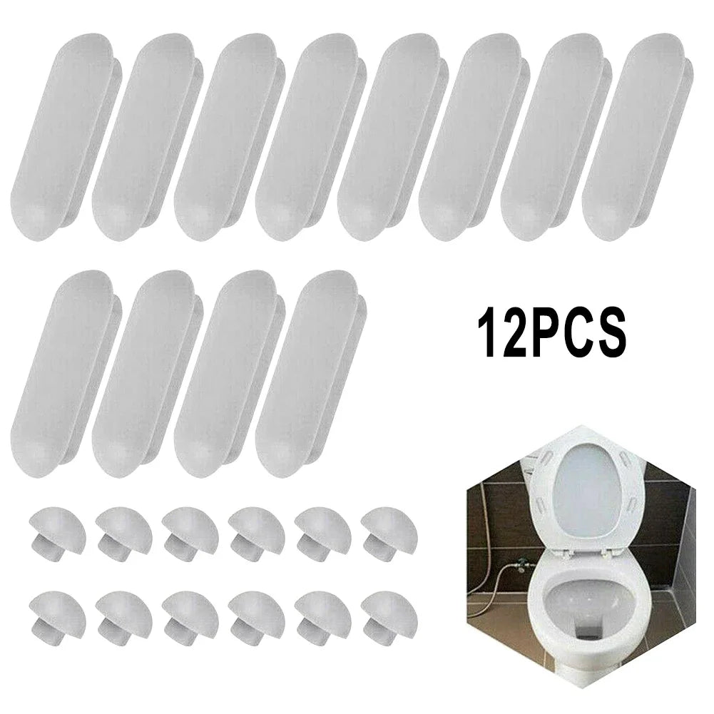 Toilet Seat Bumper Set – Non-Slip Rubber Cushion for Bathroom Fixtures