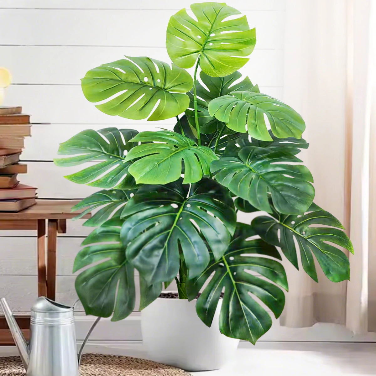 Artificial Tropical Leaf Plant – 60-103cm Potted Faux Greenery for Home Decor