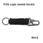 Paracord Survival Keychain – Military Carabiner for Outdoor Camping Gear