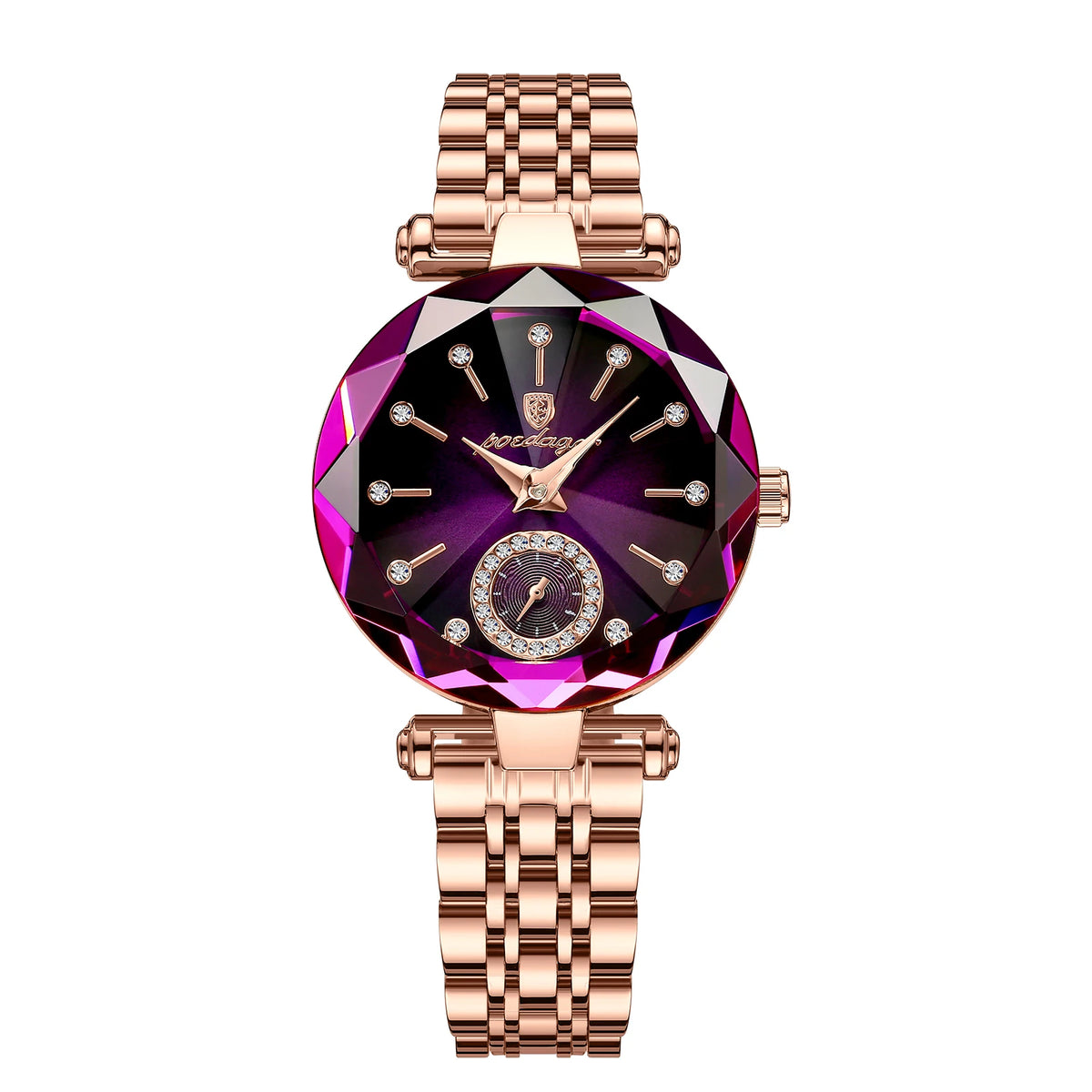 Elegant Stainless Steel Quartz Watch – Luxury Fashion Accessory for Women