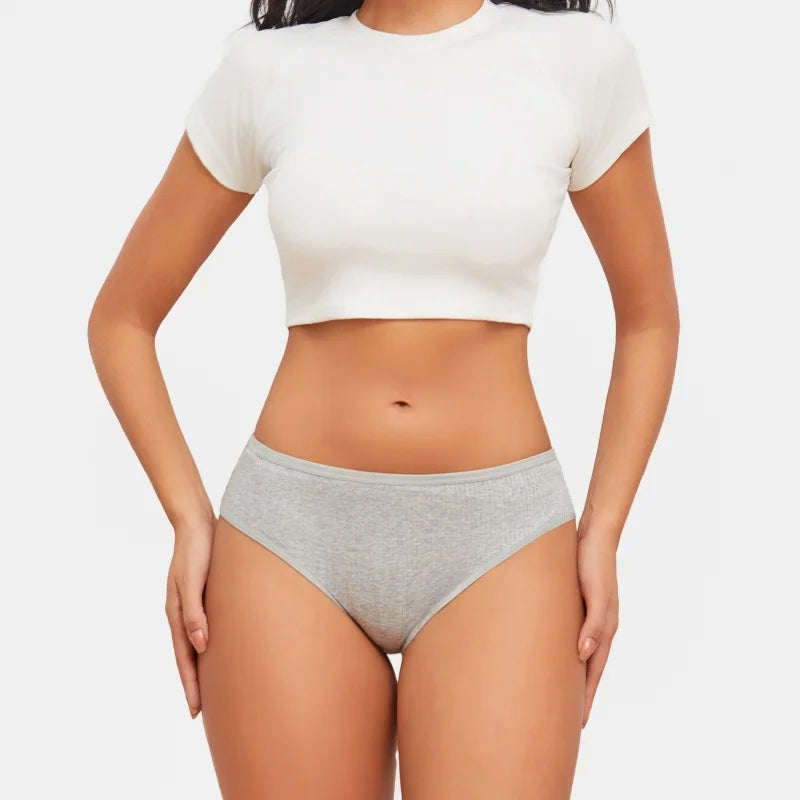 Cotton Briefs – Soft Striped Low Rise Underwear for Women