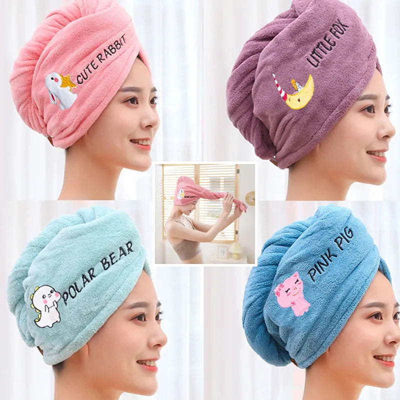 Microfiber Hair Turban – Absorbent Towel Wrap for Quick Drying