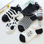 Cartoon Animal Ankle Socks – Cute Low Cut Cotton Hosiery for Women