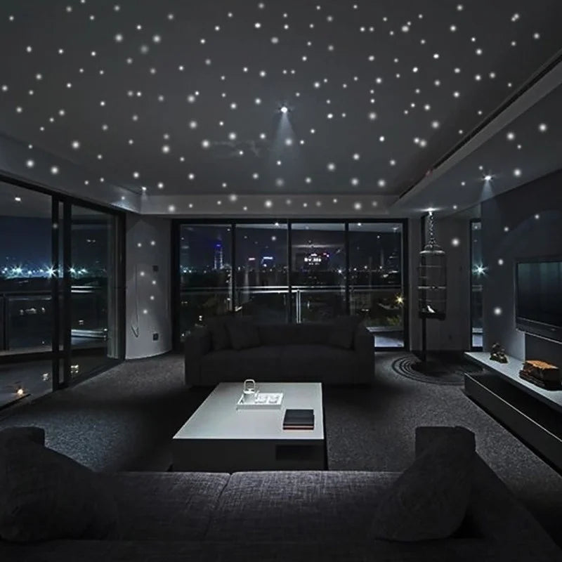 Luminous Star Wall Stickers – Glow in the Dark Vinyl Decor for Kids Rooms