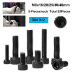 Metric Hex Socket Cap Screws – Grade 12.9 Steel Bolts for Furniture and Repair