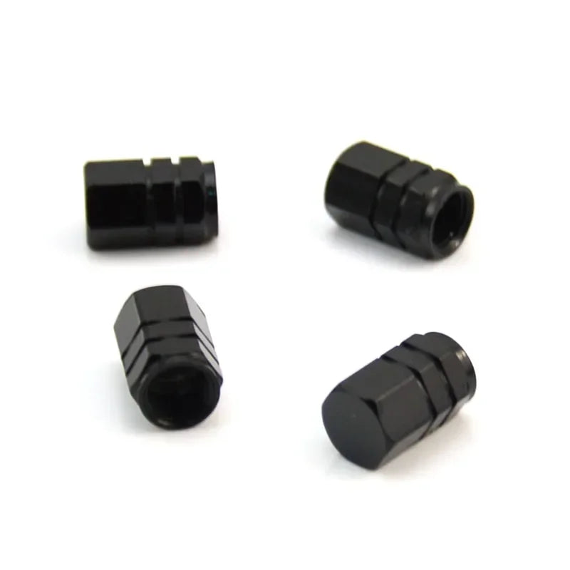 Aluminum Alloy Tire Valve Caps – Dustproof Rim Stem Covers for Automobiles