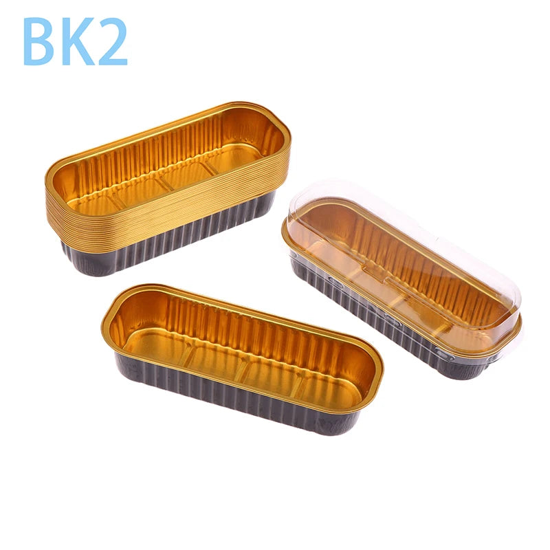 Aluminum Foil Mini Loaf Pans – 6.8oz Rectangular Containers for Home Baking