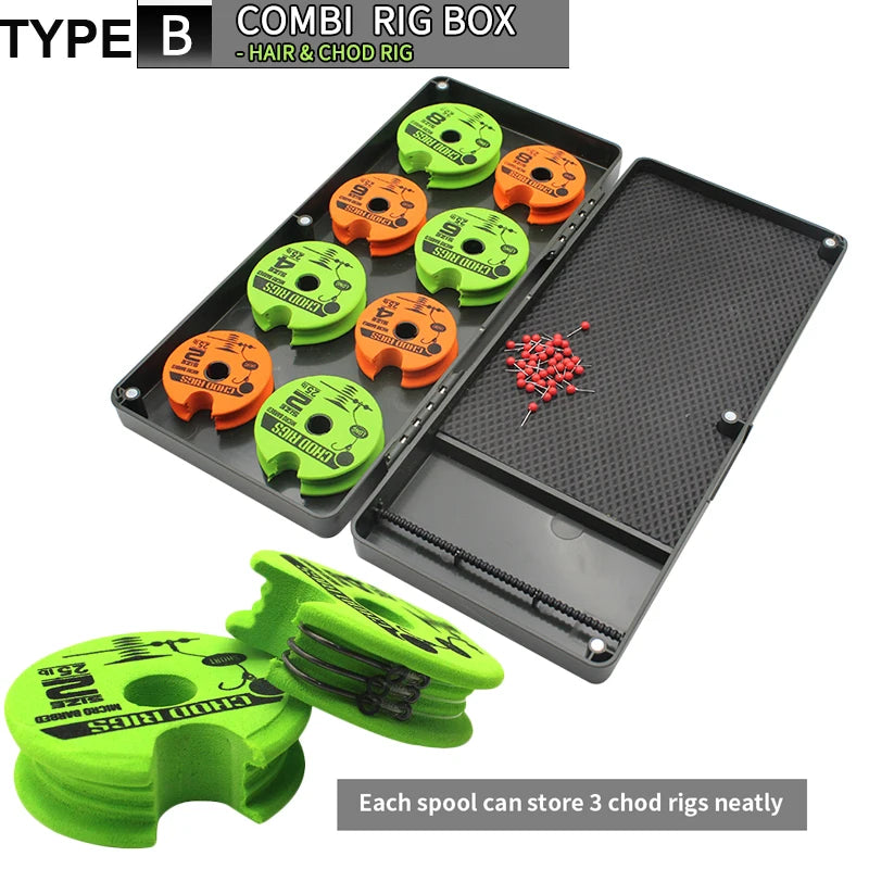 Carp Fishing Tackle Box – Multifunctional Organizer for End Rig Storage